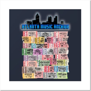Atlanta Music Archive Stubs Shirt Posters and Art